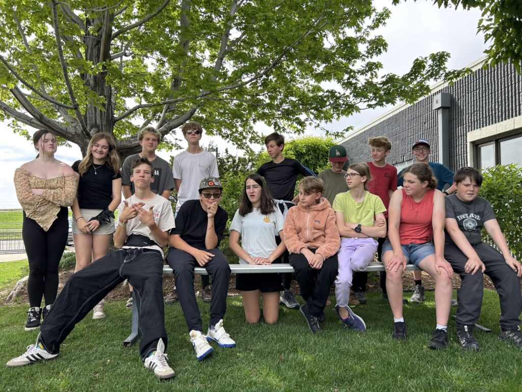8th graders getting ready to head out